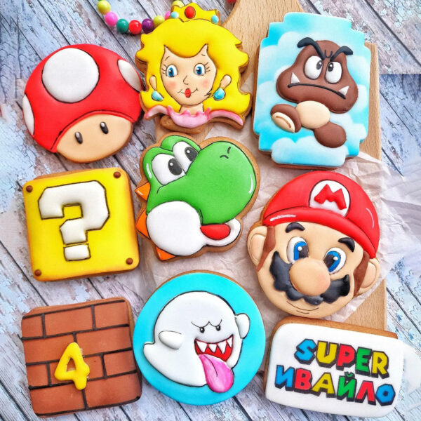 Бисквитки на тема Super Mario