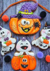 Бисквитки на тема Хелоуин - духчета/тикви